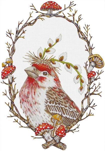 click here to view larger image of Howard - House Finch (hand painted canvases)