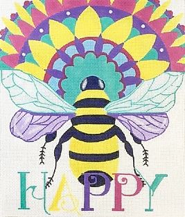 click here to view larger image of Bee Happy - 13M (hand painted canvases)
