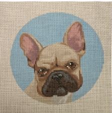 click here to view larger image of French Bulldog Ornament (hand painted canvases)