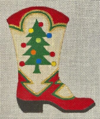 click here to view larger image of Cowboy Boot Christmas Tree (hand painted canvases)