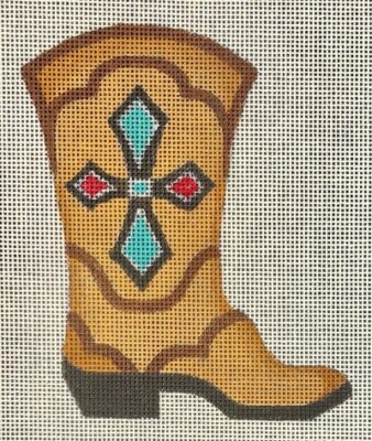click here to view larger image of Cowboy Boot 2 (hand painted canvases)