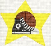 click here to view larger image of Basketball Shoe Super Star (hand painted canvases)