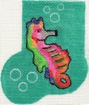 click here to view larger image of Sea Biscuit Horse Mini Sock (hand painted canvases)