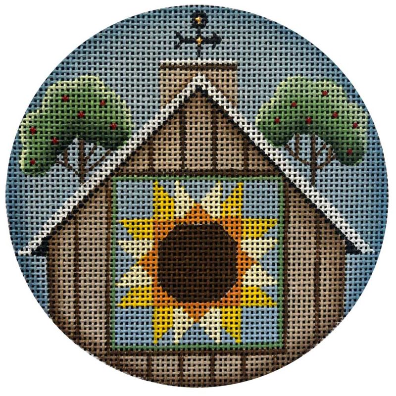 click here to view larger image of Summer Barn Quilt (hand painted canvases)