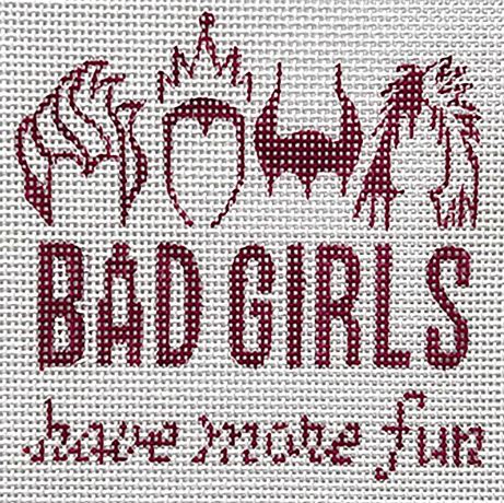 click here to view larger image of Bad Girls/Pink (hand painted canvases)