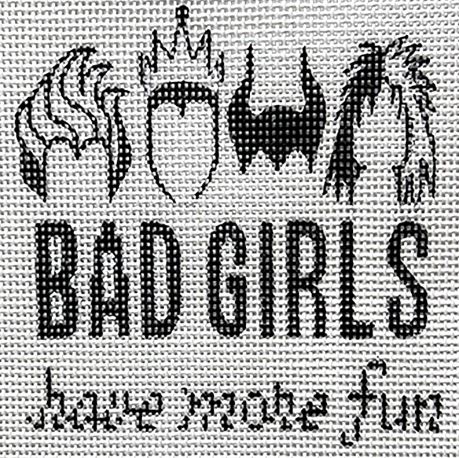 click here to view larger image of Bad Girls/Black (hand painted canvases)