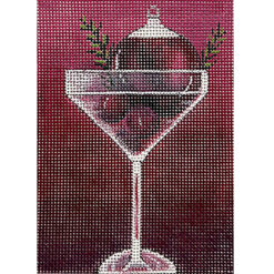 click here to view larger image of Cranberry Cocktail (hand painted canvases)