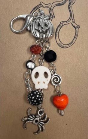 click here to view larger image of Scissor Jewels - Halloween Skull  (accessories)