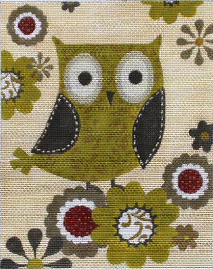 click here to view larger image of Mid Century Modern - Owl (hand painted canvases)