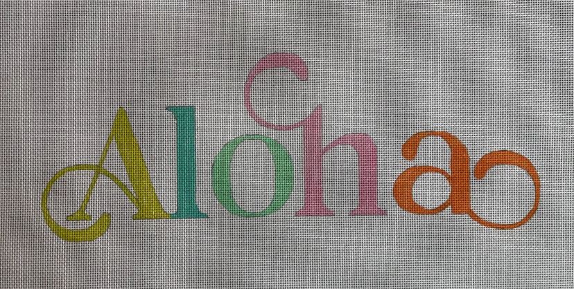 click here to view larger image of Aloha (hand painted canvases)