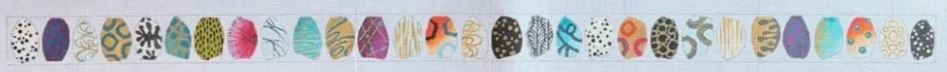 click here to view larger image of Strap - Patterned Rocks  (hand painted canvases)
