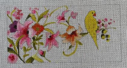 click here to view larger image of Yellow BirdFloral (hand painted canvases)