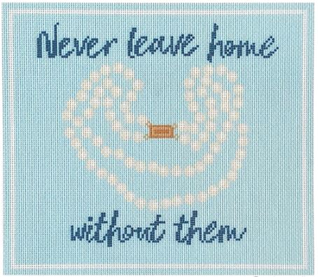 click here to view larger image of Never Leave Home without Them (printed canvas)