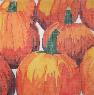 click here to view larger image of Farmers Market - Pumpkin Patch (hand painted canvases)