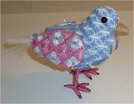 click here to view larger image of Tiny Blue Bird (hand painted canvases)
