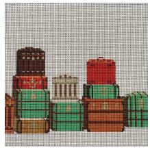 click here to view larger image of Vintage Luggage (hand painted canvases)