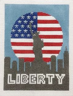 click here to view larger image of Liberty Moon (hand painted canvases)
