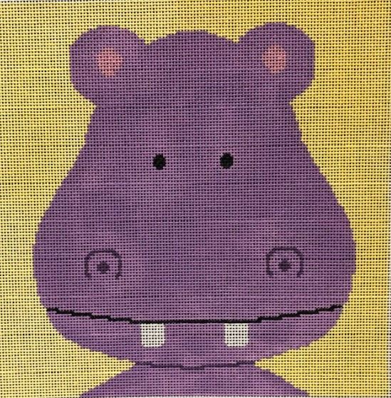 click here to view larger image of Hippo (hand painted canvases)