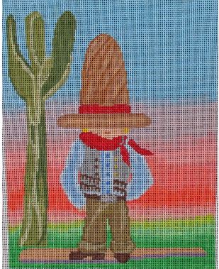 click here to view larger image of Cowboy (hand painted canvases)