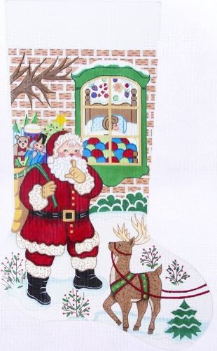 click here to view larger image of 23 inch Christmas Stocking - 7312 (hand painted canvases)