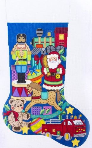 click here to view larger image of 23 inch Christmas Stocking - 7308 (hand painted canvases)