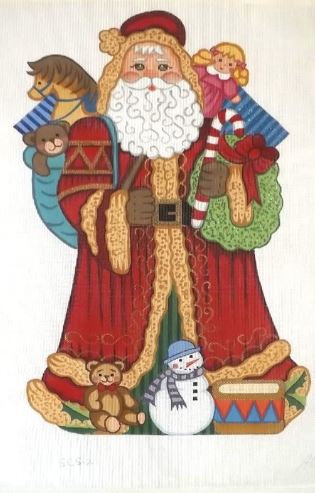 click here to view larger image of Standing Santa - SCS-02 (hand painted canvases)