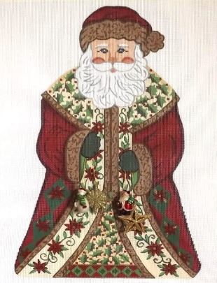 click here to view larger image of Standing Santa - SCS-01 (hand painted canvases)