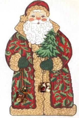 click here to view larger image of Standing Santa - SCS-08 (hand painted canvases)