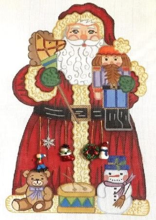 click here to view larger image of Standing Santa - SCS-06 (hand painted canvases)