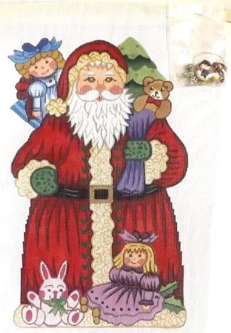 click here to view larger image of Standing Santa - SCS-05 (hand painted canvases)