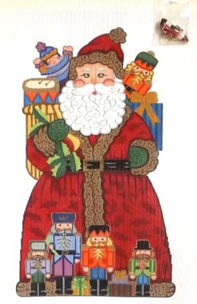 click here to view larger image of Standing Santa - SCS-04 (hand painted canvases)