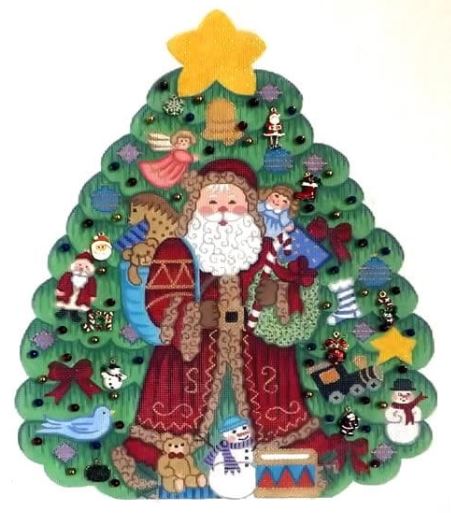 click here to view larger image of Christmas Tree - TR-4 (hand painted canvases)
