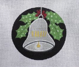 click here to view larger image of Bell Ornament (hand painted canvases)