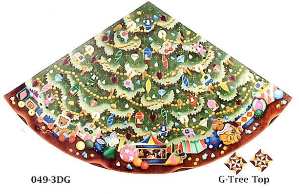 click here to view larger image of Circus Tree Skirt (hand painted canvases)