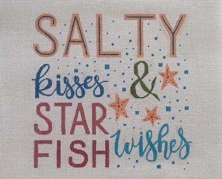 click here to view larger image of Salty Kisses (hand painted canvases)