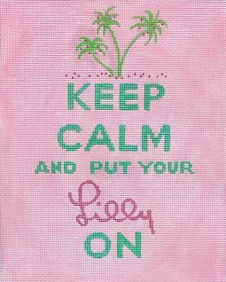 click here to view larger image of Keep Calm… Lilly (signature) (hand painted canvases 2)
