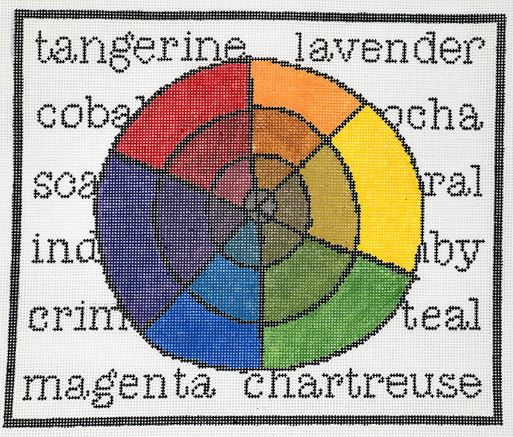 click here to view larger image of Color Wheel (hand painted canvases)