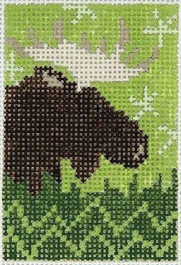 click here to view larger image of PDQ (Pretty Darn Quick) Kit - Moose (needlepoint kits)