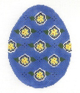 click here to view larger image of Blue Egg (hand painted canvases)