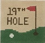click here to view larger image of 19th Hole Cozie Insert (hand painted canvases)