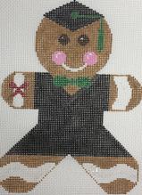 click here to view larger image of Mini Gingerbread Graduate Boy (hand painted canvases)