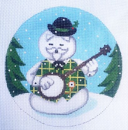 click here to view larger image of Burl Ives Snowman (hand painted canvases)