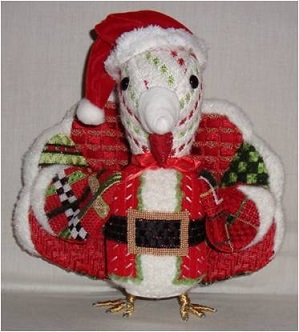 click here to view larger image of Santa Turkey (hand painted canvases)