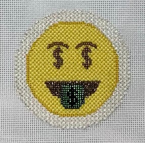 click here to view larger image of Emoji - Money (hand painted canvases)