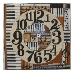 click here to view larger image of Musical Clock (hand painted canvases)