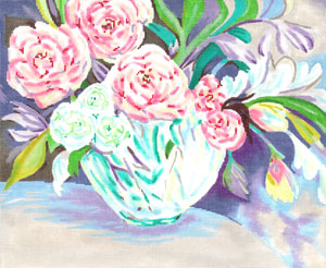 click here to view larger image of Pretty Pink Peonies (hand painted canvases)