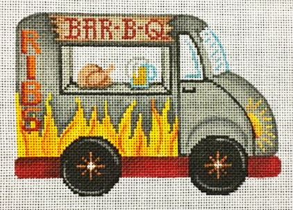 click here to view larger image of Food Trucks - Bar B Q (hand painted canvases)