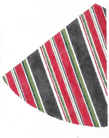 click here to view larger image of Holiday Stripe Pillar Tree (hand painted canvases)