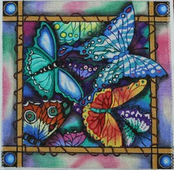 click here to view larger image of Var Butterfly (hand painted canvases)