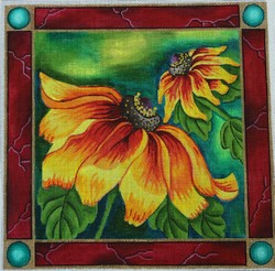 click here to view larger image of Blackeyed Susan  (hand painted canvases)
